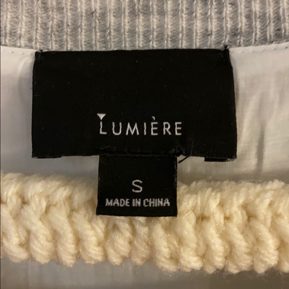 Gray Lumire Sweater With Split Back - Small - image 3